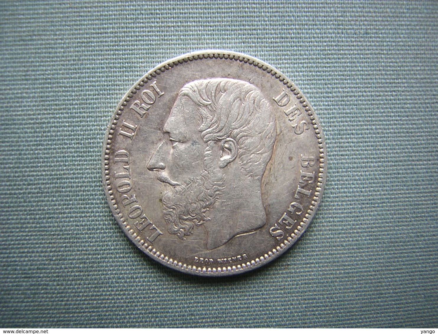 5 FRS LEOPOLD II - 1873 - ARGENT - 5 Francs