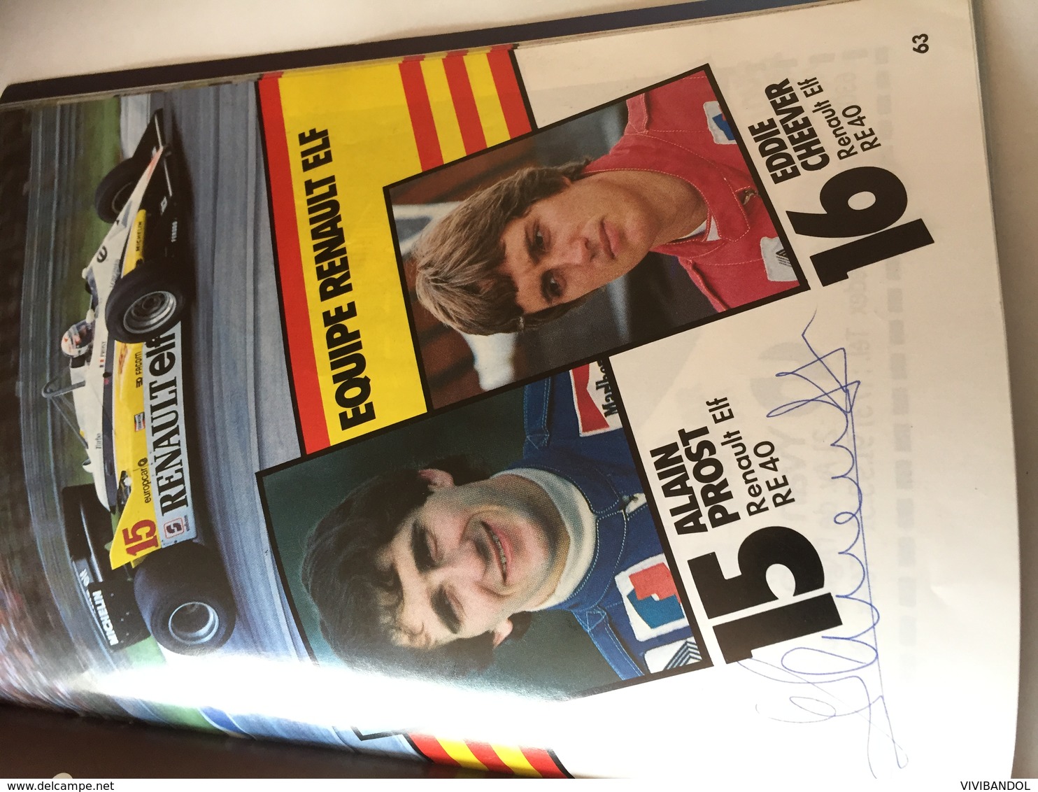 Programme OFFICIEL  Grand Prix De France F1 1983 AVEC AUTOGRAPHES - Automobile - F1