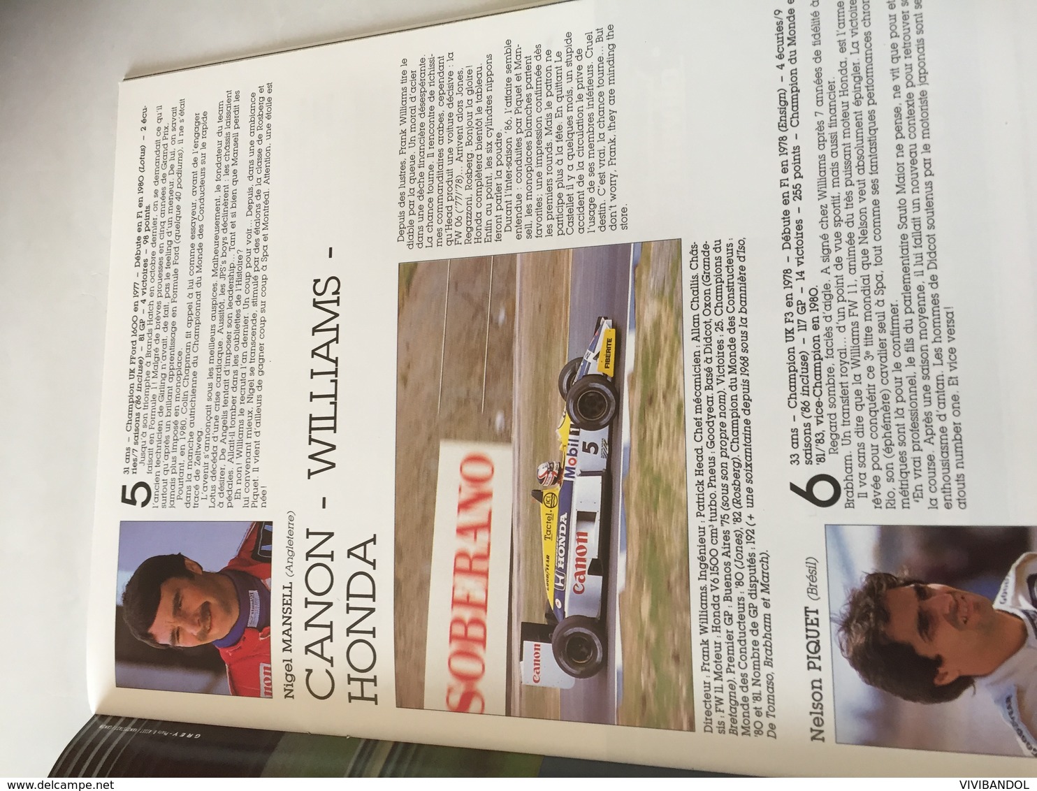 Programme OFFICIEL  Grand Prix De France F1 1986 - Car Racing - F1