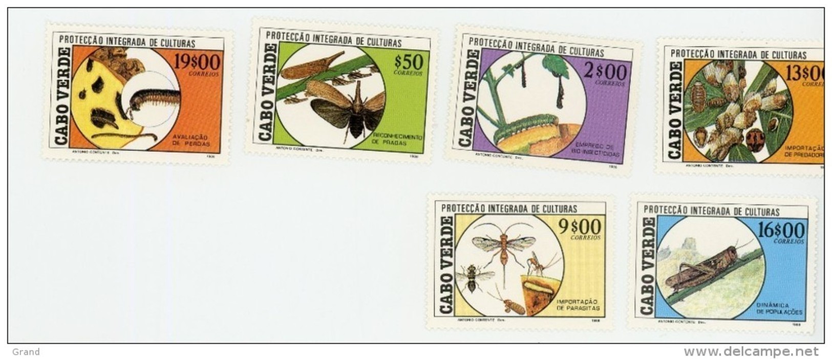 Cap Vert-Cabo Verde-1988-Protection Des Cultures, Insectes Nuisibles-518/23***MNH - Cape Verde