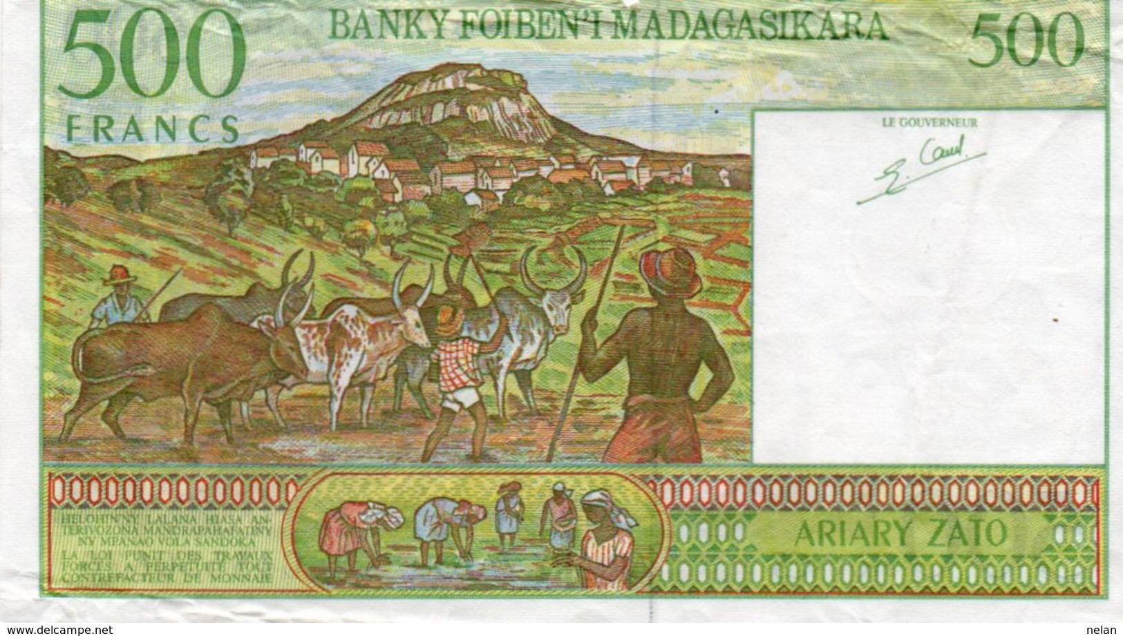 MADAGASCAR 500 ARIARY 1995 P-75b Circ - Madagaskar