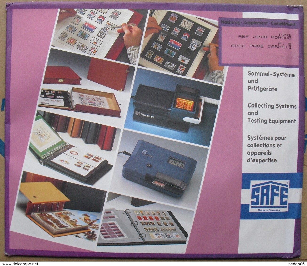 SAFE/I.D. - Jeu MONACO 1992 (SANS CARNETS) - Pré-Imprimés