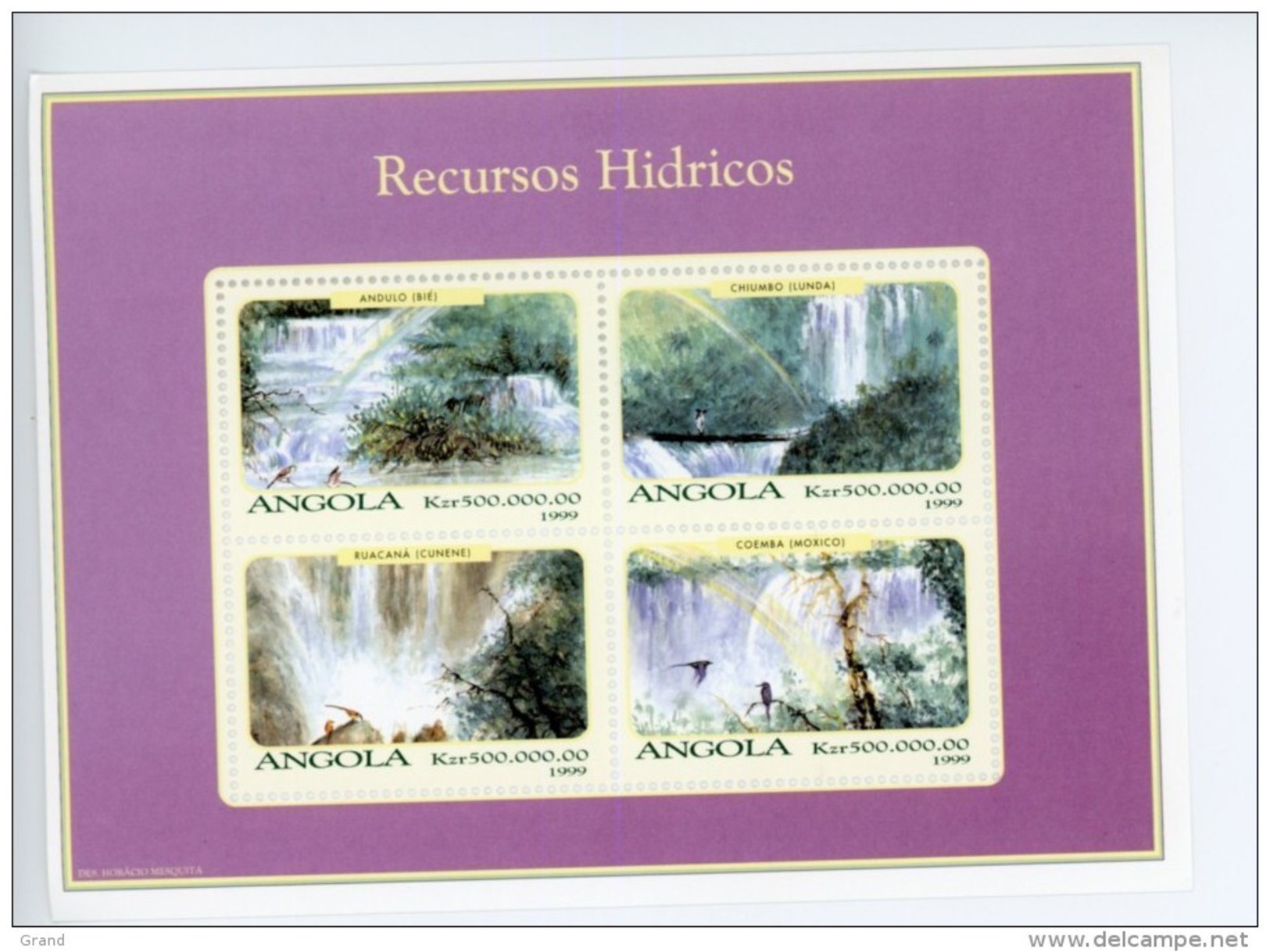 Angola 1999-Chutes D'eau,ressource Hydraulique-YT 1268/71***MNH-Petite Feuille - Eau