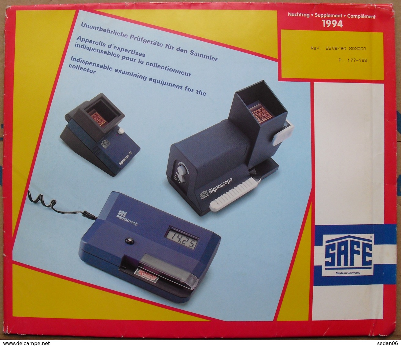 SAFE/I.D. - Jeu MONACO 1994 - Pré-Imprimés