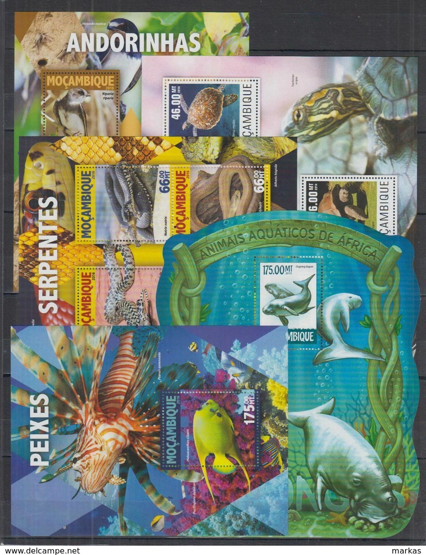 L362. Mozambique - 5 Different Pcs - MNH - Nature - Fauna - Wild Animals  - 2 - Sonstige & Ohne Zuordnung