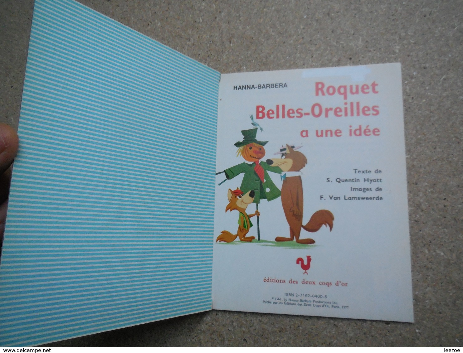 Un Petit Livre D'or Roquet Belles-oreilles A Une Idée, Hanna-barbera,  (Huckleberry Hound), 1983...4A010320 - Contes