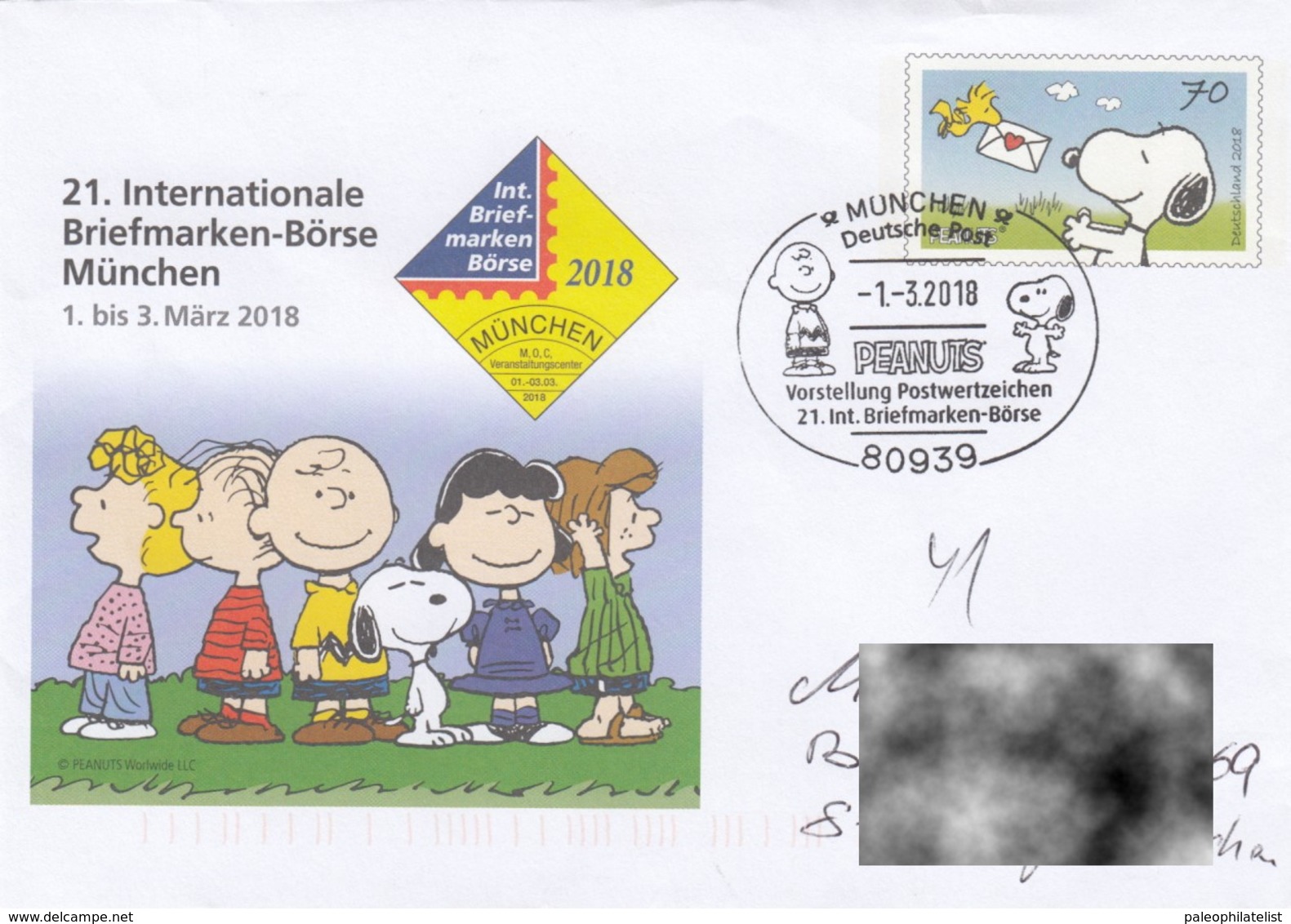 Germany 2017:  Peanuts, Dog, Comics, Child, Cartoon, Postal Stationery, Special Postmark, Commemorative Cover - Fumetti