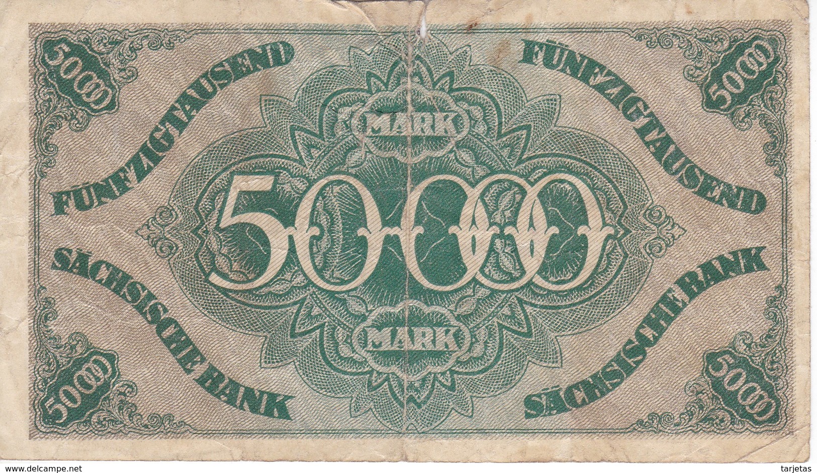 BILLETE DE ALEMANIA DE 50000 MARK DEL AÑO 1923 (BANKNOTE) - Zwischenscheine - Schatzanweisungen