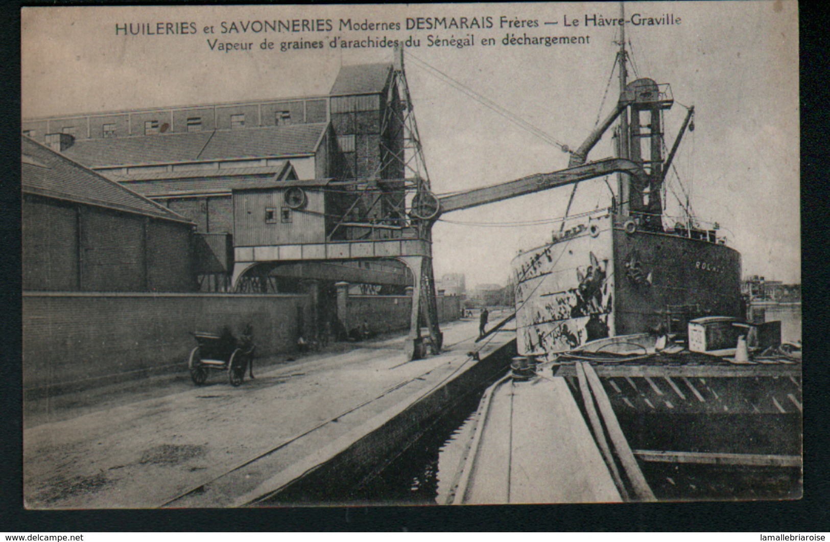 76, Huileries Et Savonneries Modernes Desmarais Freres, Le Havre-Graville, Vue Exterieure, Vapeur De Graines D'arachides - Graville