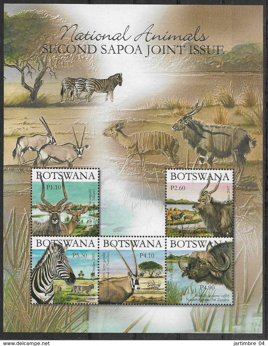 2007 BOTSWANA BF 42** Animaux, Série Sapoa - Botswana (1966-...)