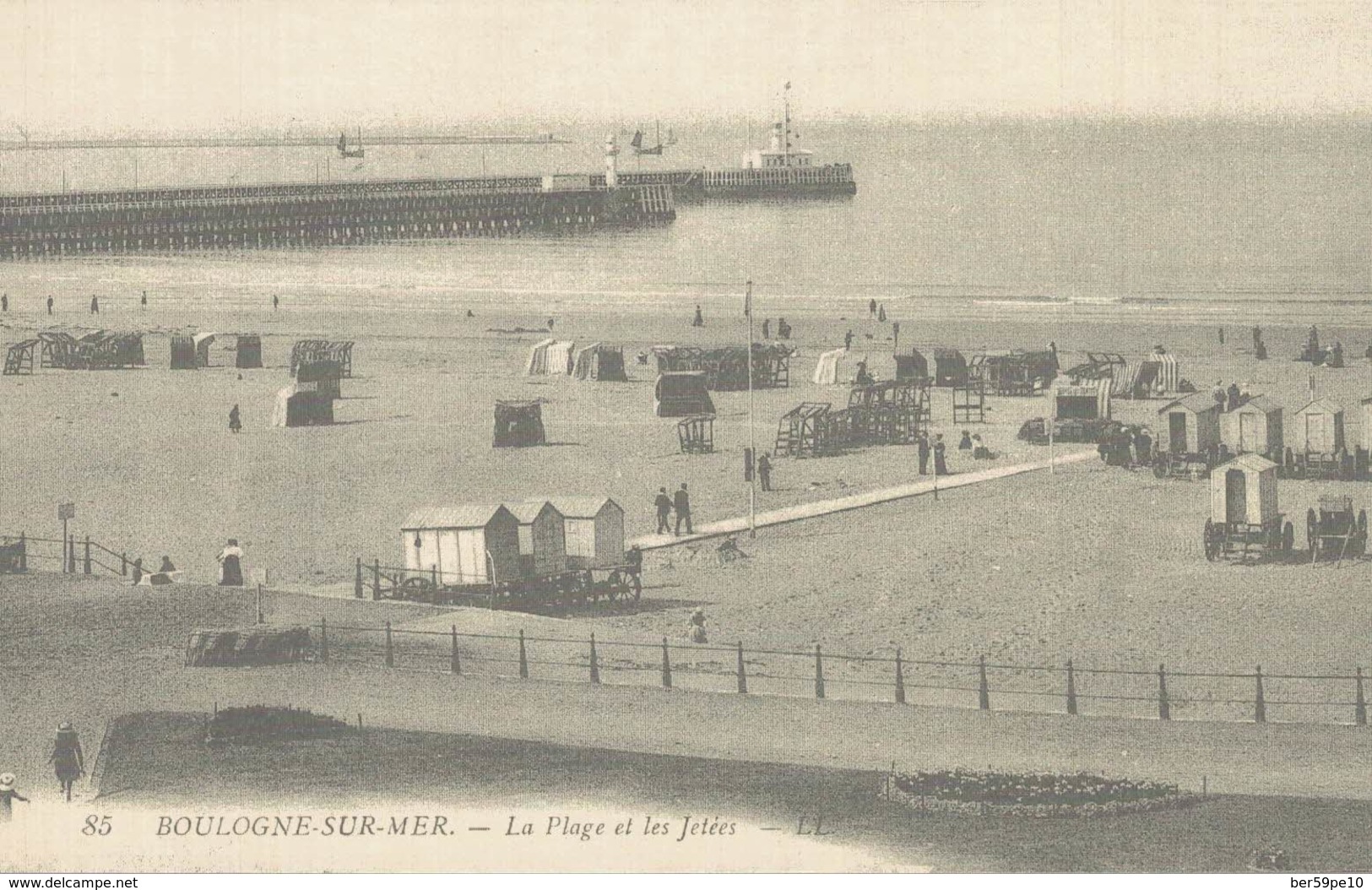 CARTES D'AUTREFOIS  LOISIRS  PICARDIE  BOULOGNE-SUR-MER PLAGE - Picardie