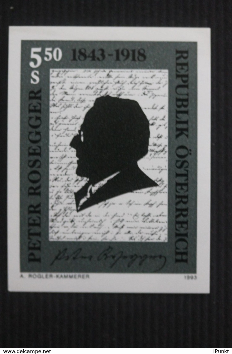 Österreich Schwarzdruck Der Ausgabe Peter Rosegger 1993; Mit Gummierung; Bitte Lesen - Sonstige & Ohne Zuordnung