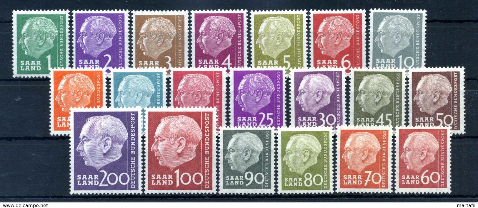 1957 SARRE SET MNH ** - Nuevos