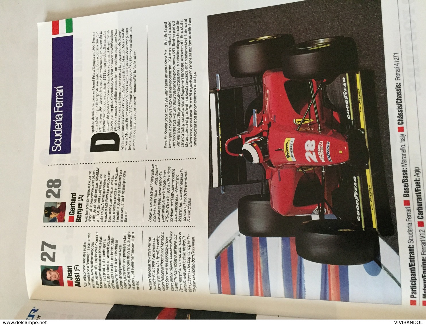 Programme OFFICIEL Du  Grand Prix De FRANCE De F1 1994 - Automobile - F1