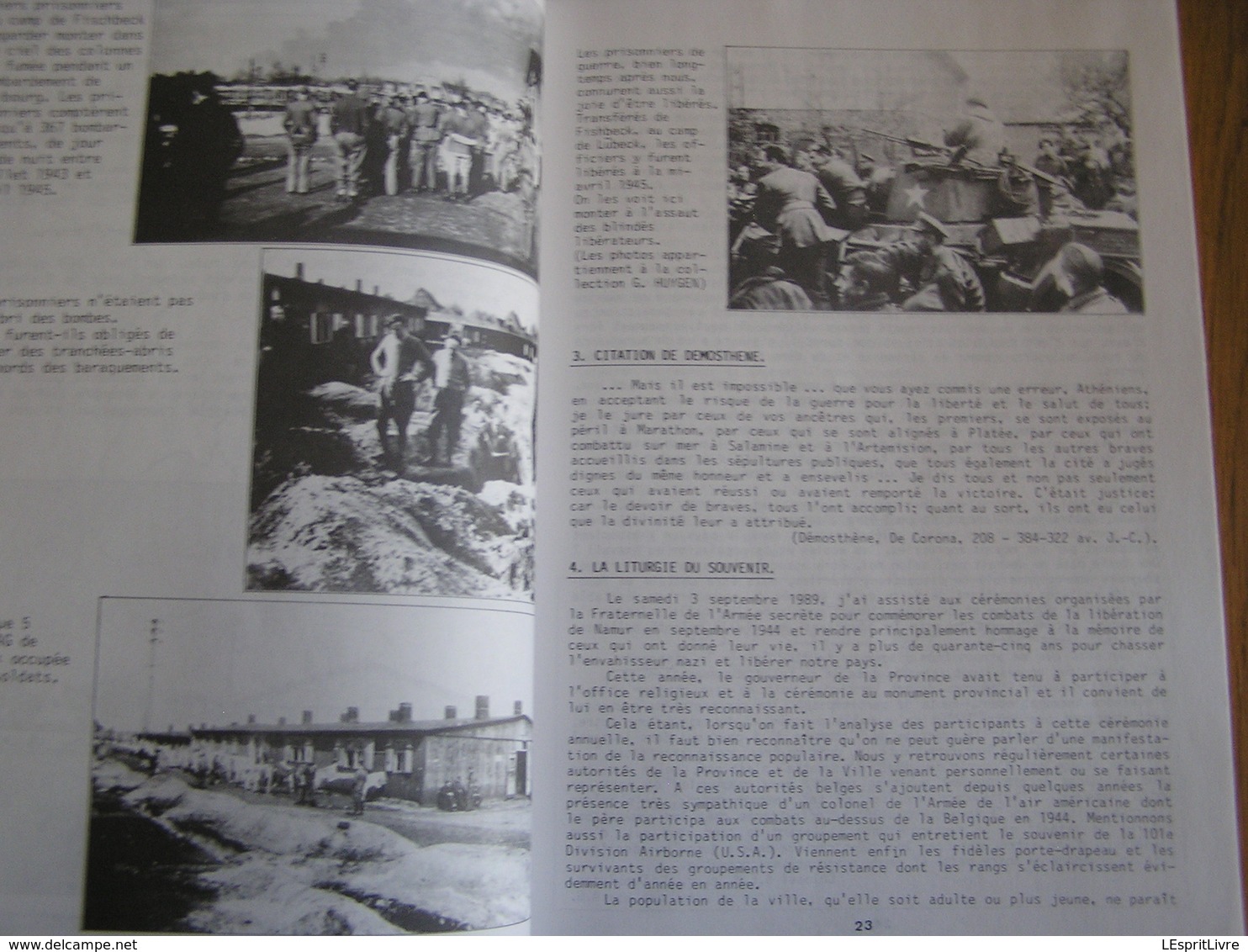 1944 1994 LIEGE LIBRE Régionalisme Guerre 40 45 Libération Réisitance Front Indépendance Camp Stalag Oflag US Army
