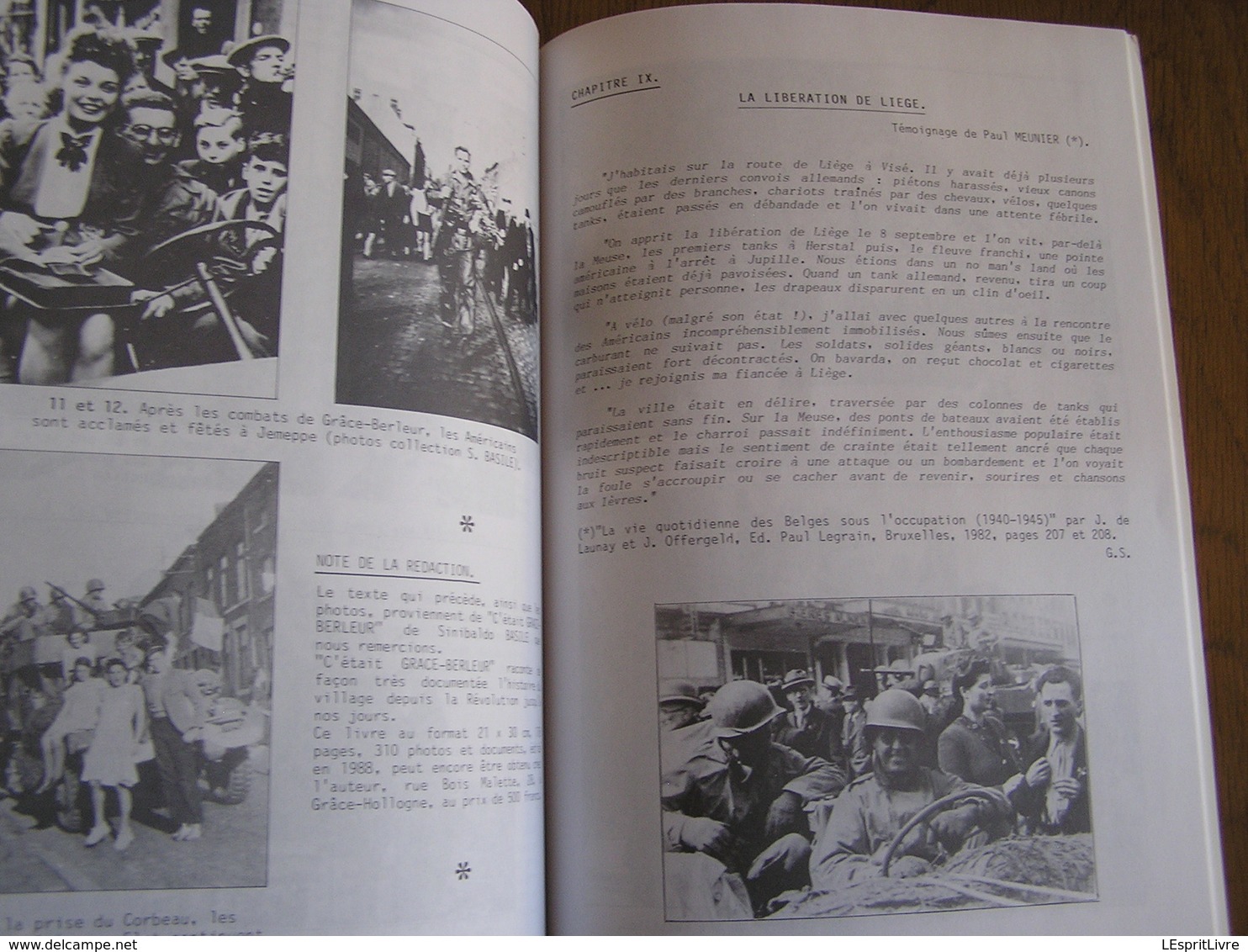 1944 1994 LIEGE LIBRE Régionalisme Guerre 40 45 Libération Réisitance Front Indépendance Camp Stalag Oflag US Army