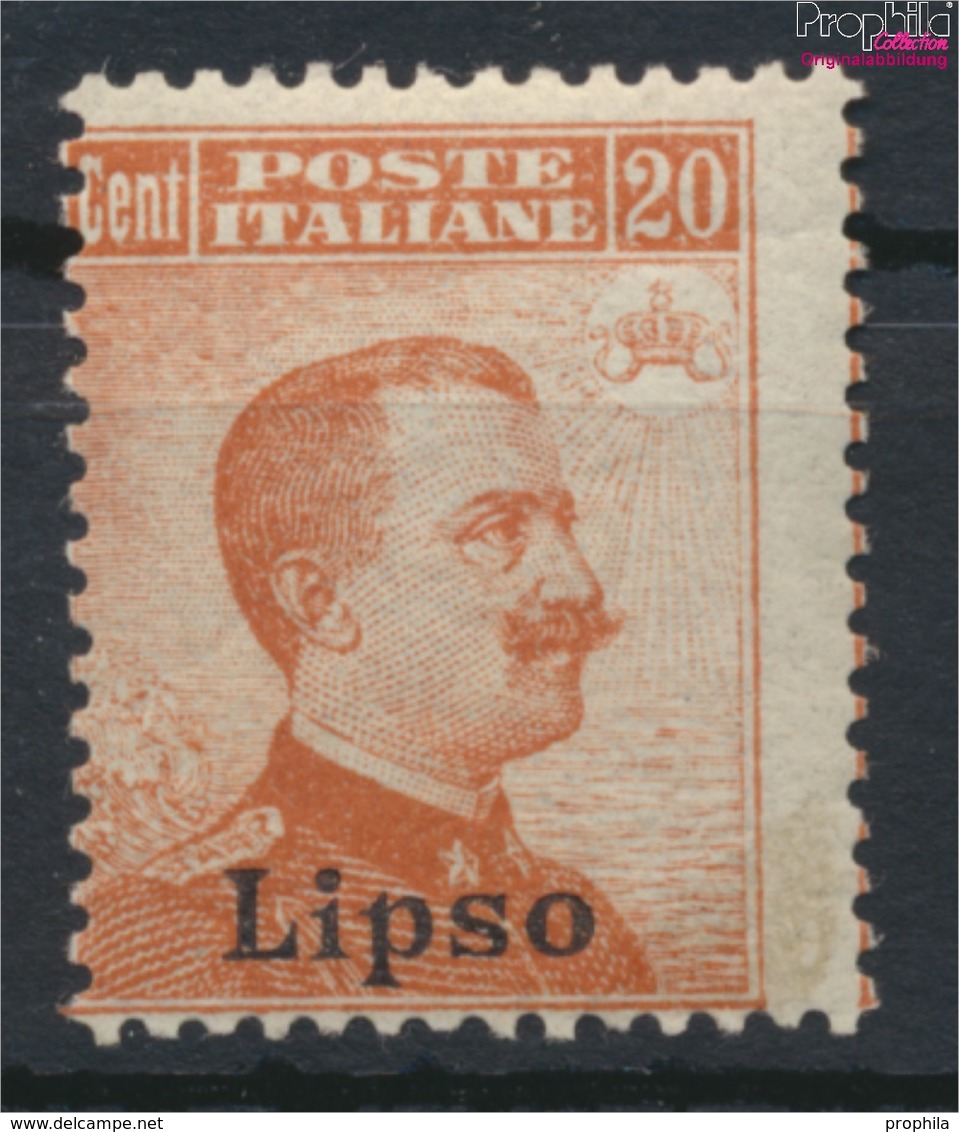 Ägäische Inseln 11VI Postfrisch 1912 Aufdruckausgabe Lipso (9421853 - Egée (Lipso)