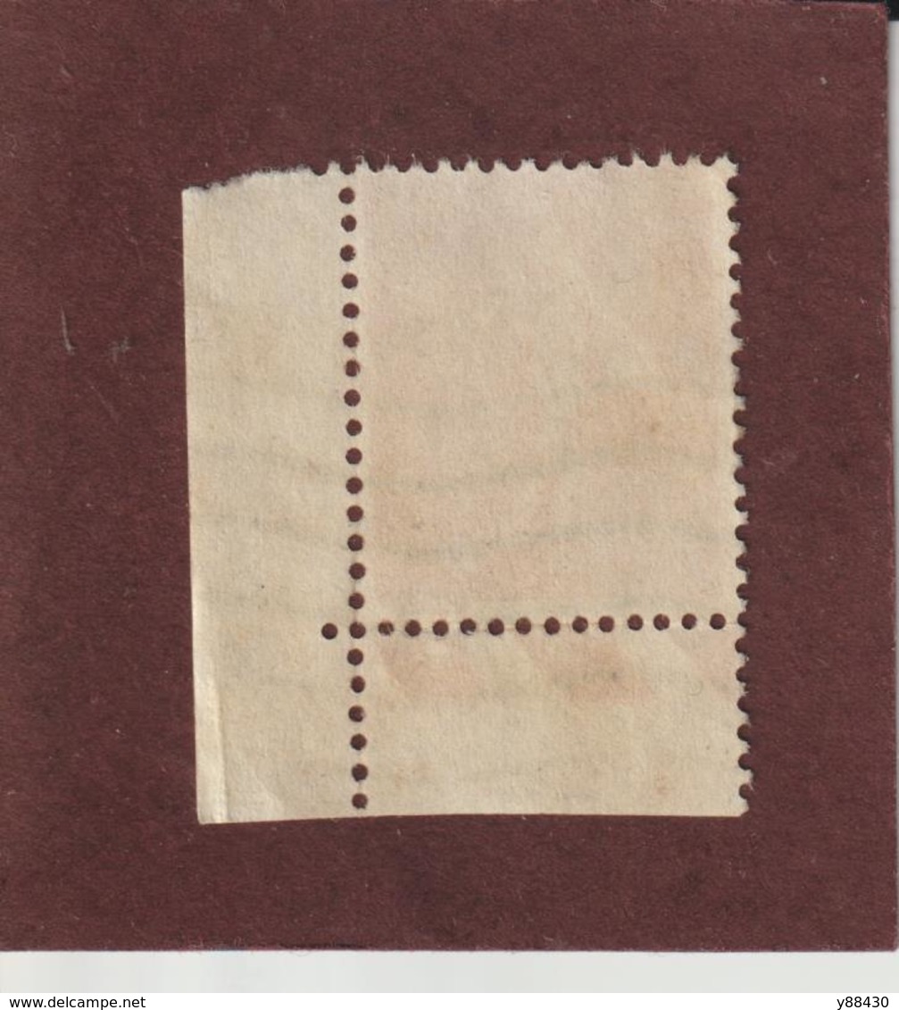 199 De 1924-32 - Oblitéré  - Angle De Feuille Daté De 1 Timbre - Type : Semeuse Lignée . 50c. Rouge  - 2 Scannes - ....-1929