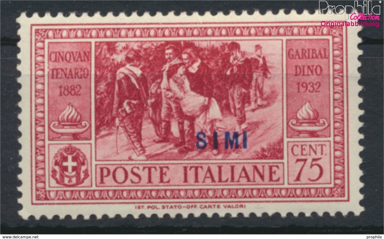 Ägäische Inseln 93XII Postfrisch 1932 Garibaldi Aufdruckausgabe Simi (9421764 - Aegean (Simi)