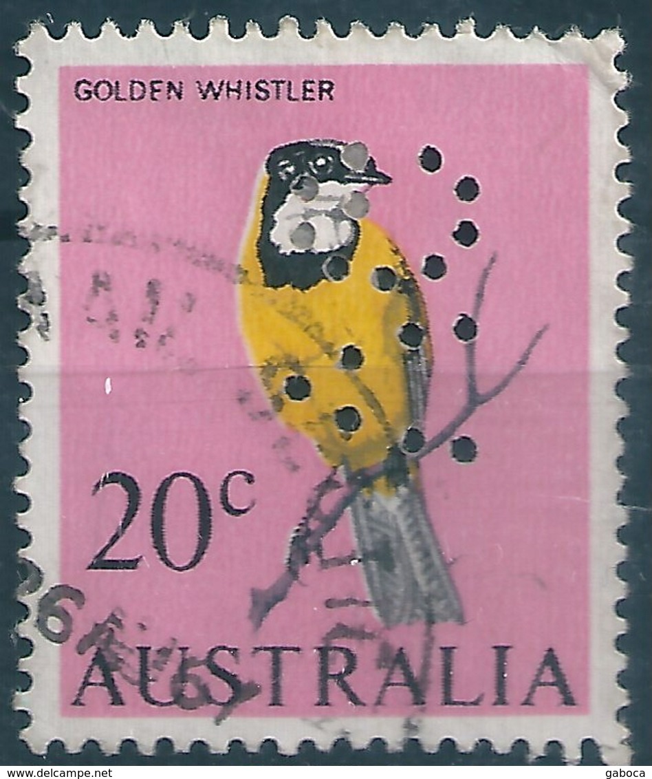 B0885 Australia Fauna Animal Bird Perfin Used - Perfin