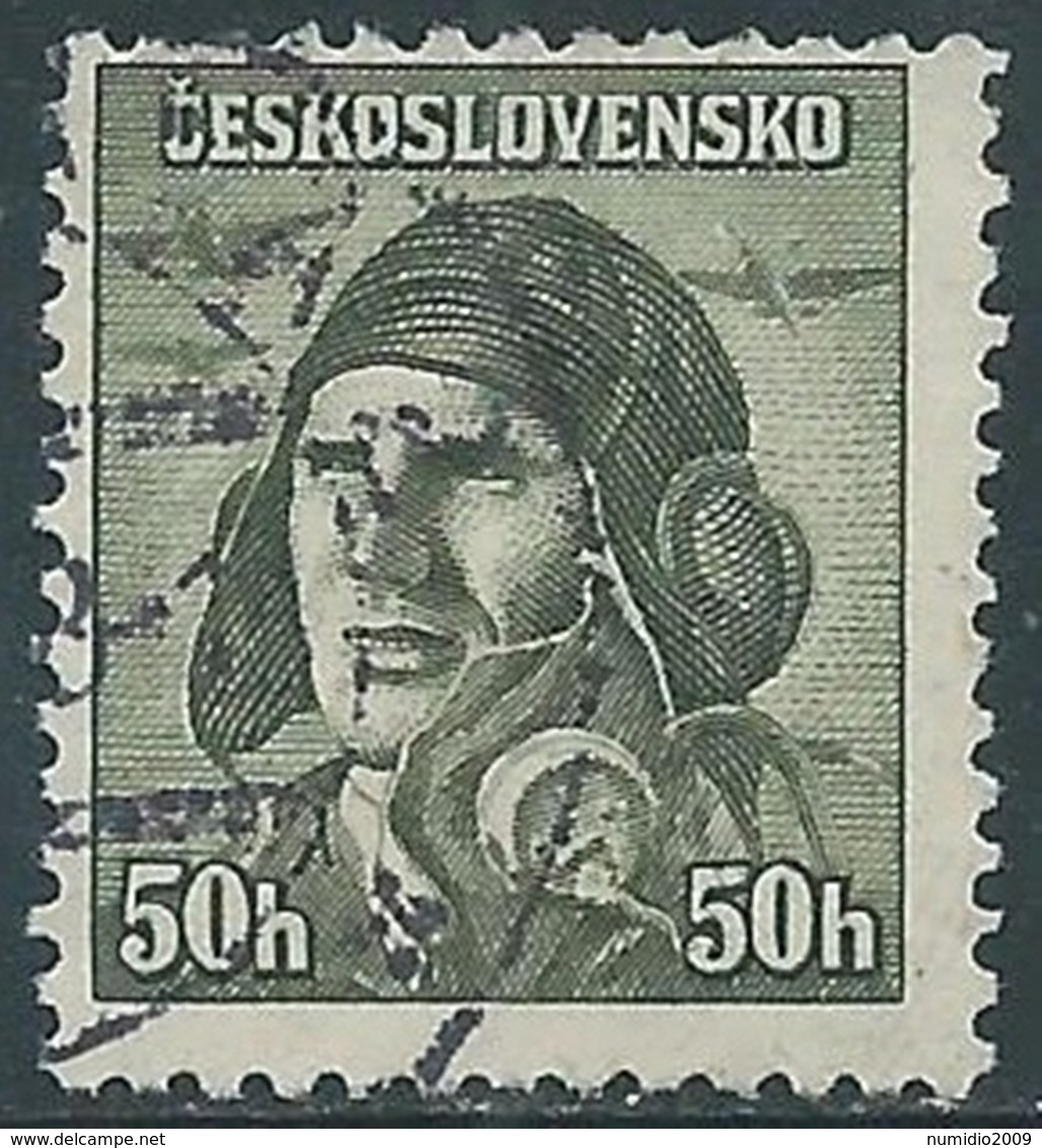 1945 CECOSLOVACCHIA USATO SOLDATI 50 H - RC22-3 - Usati