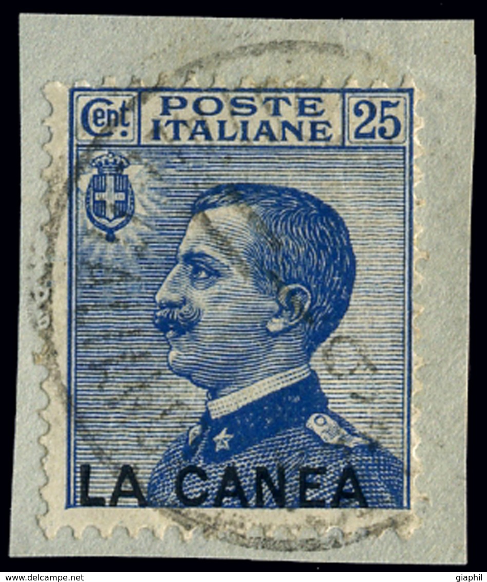 ITALIA UFFICI POSTALI LA CANEA 1909 25 C. (Sass. 17) USATO OFFERTA! - La Canea