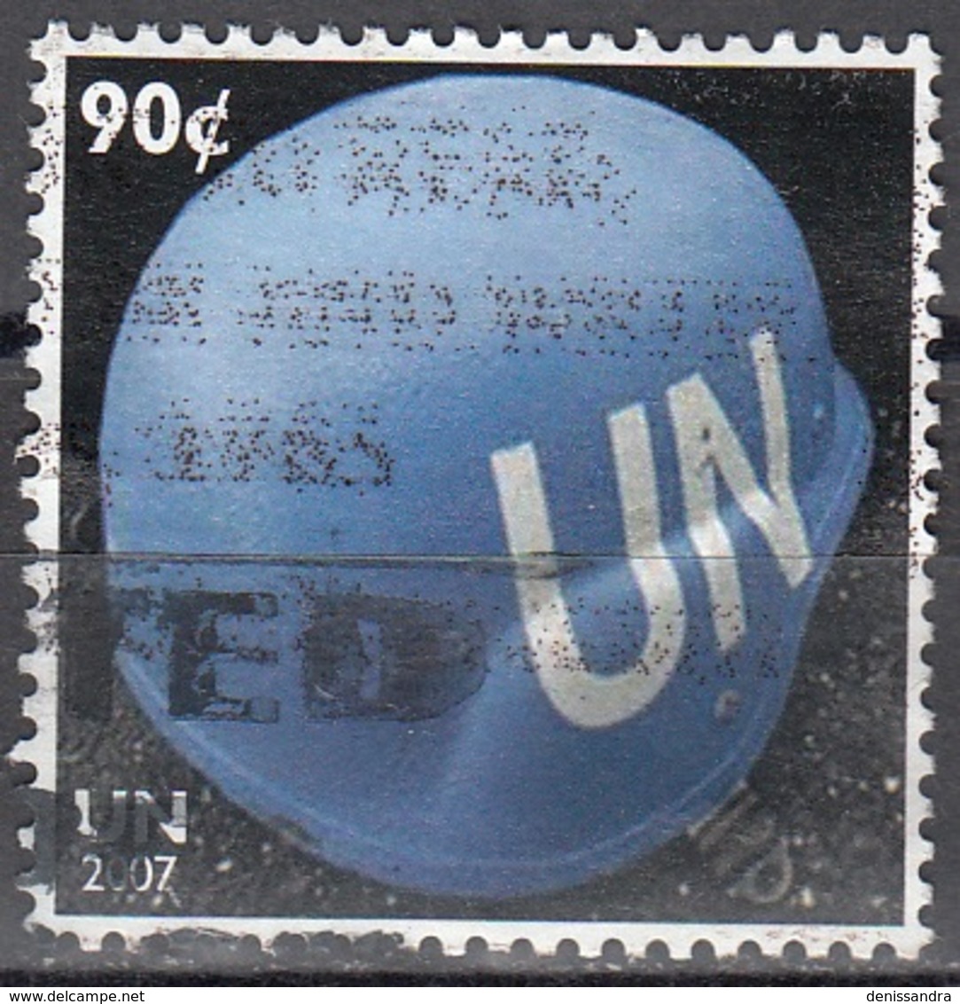 Nations Unies (New-York) 2007 Yvert 1040 O Cote (2017) 1.40 Euro Casque Bleu - Oblitérés