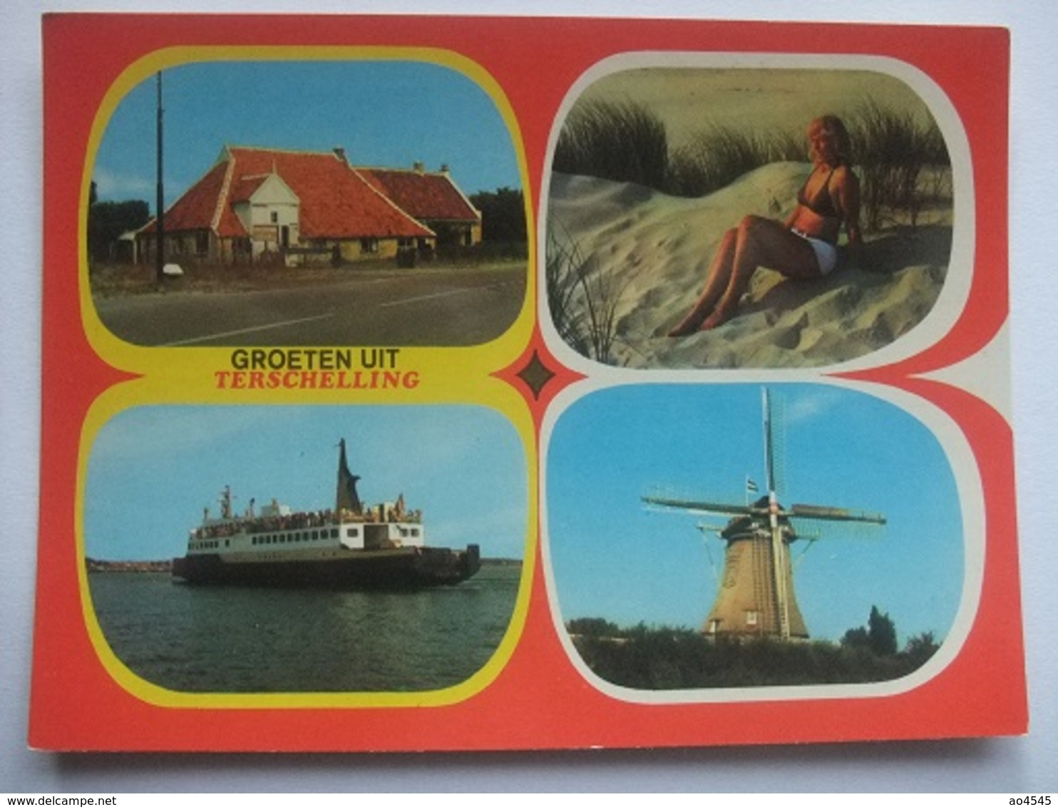 N80 Ansichtkaart Groeten Uit Terschelling - 1977 - Terschelling
