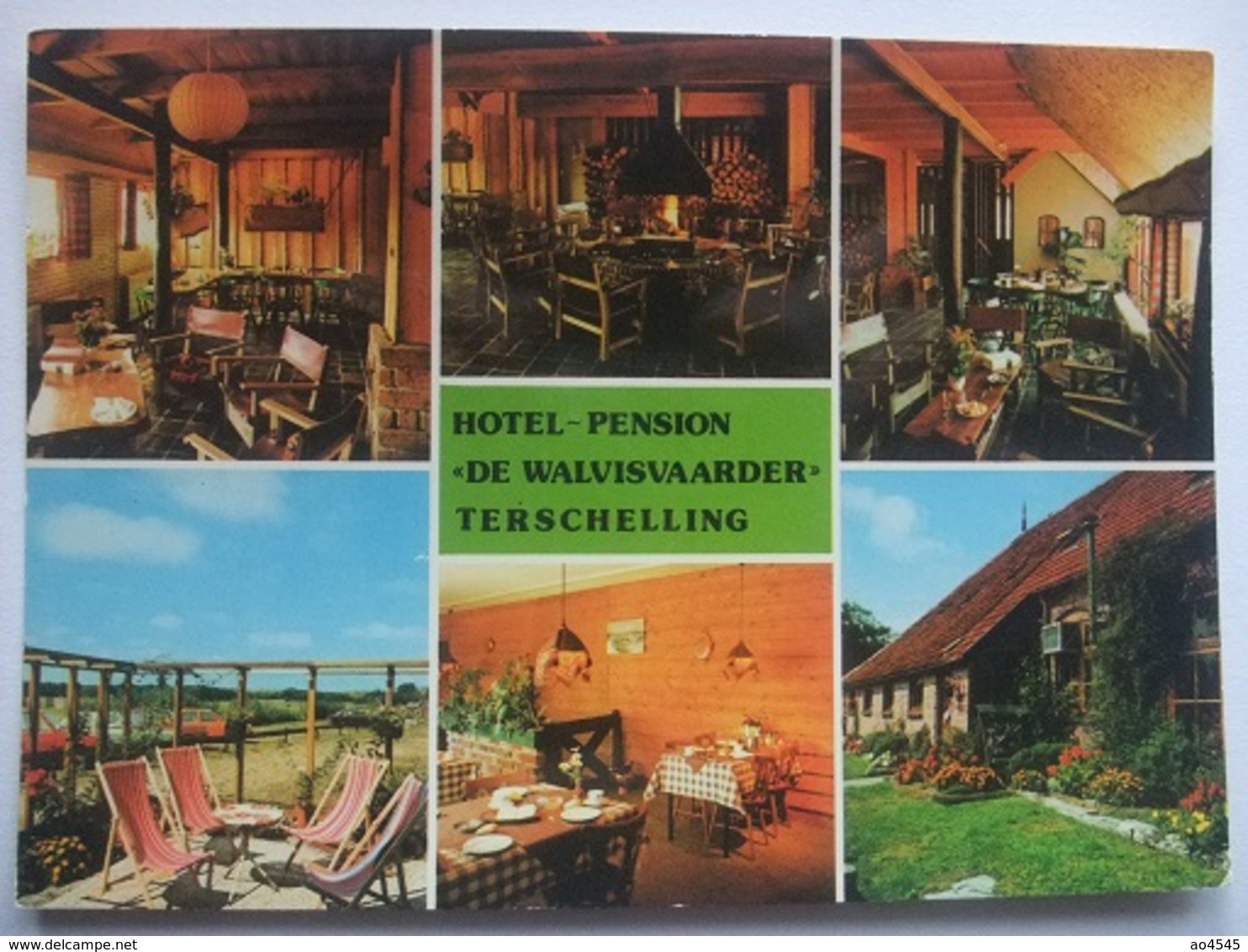 N80 Ansichtkaart Terschelling - Hotel De Walvisvaarder - 1982 - Terschelling