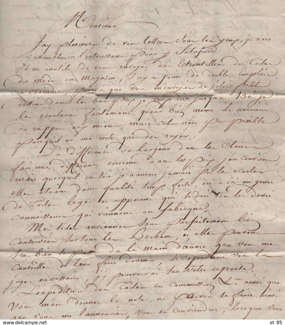 Valenciennes (en Rouge) - Nord - Correspondance Non Datée - 1701-1800: Vorläufer XVIII