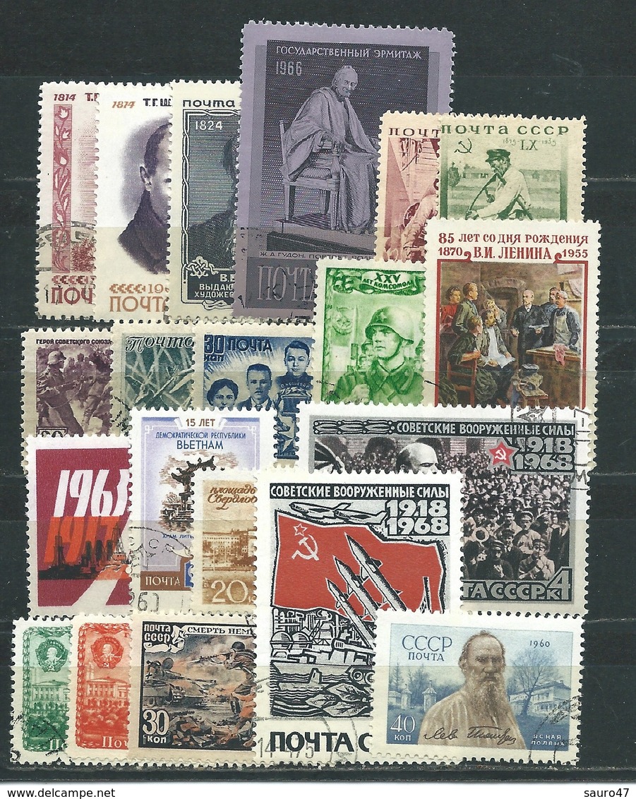 RU047 Russia  - Lotto Soggetti Vari  20  V.  - Usato - Colecciones