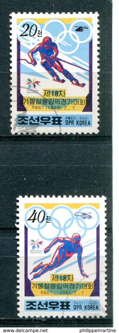 Corée Du Nord 1998 - YT 2742 Et 2743 (o) - Invierno 1998: Nagano