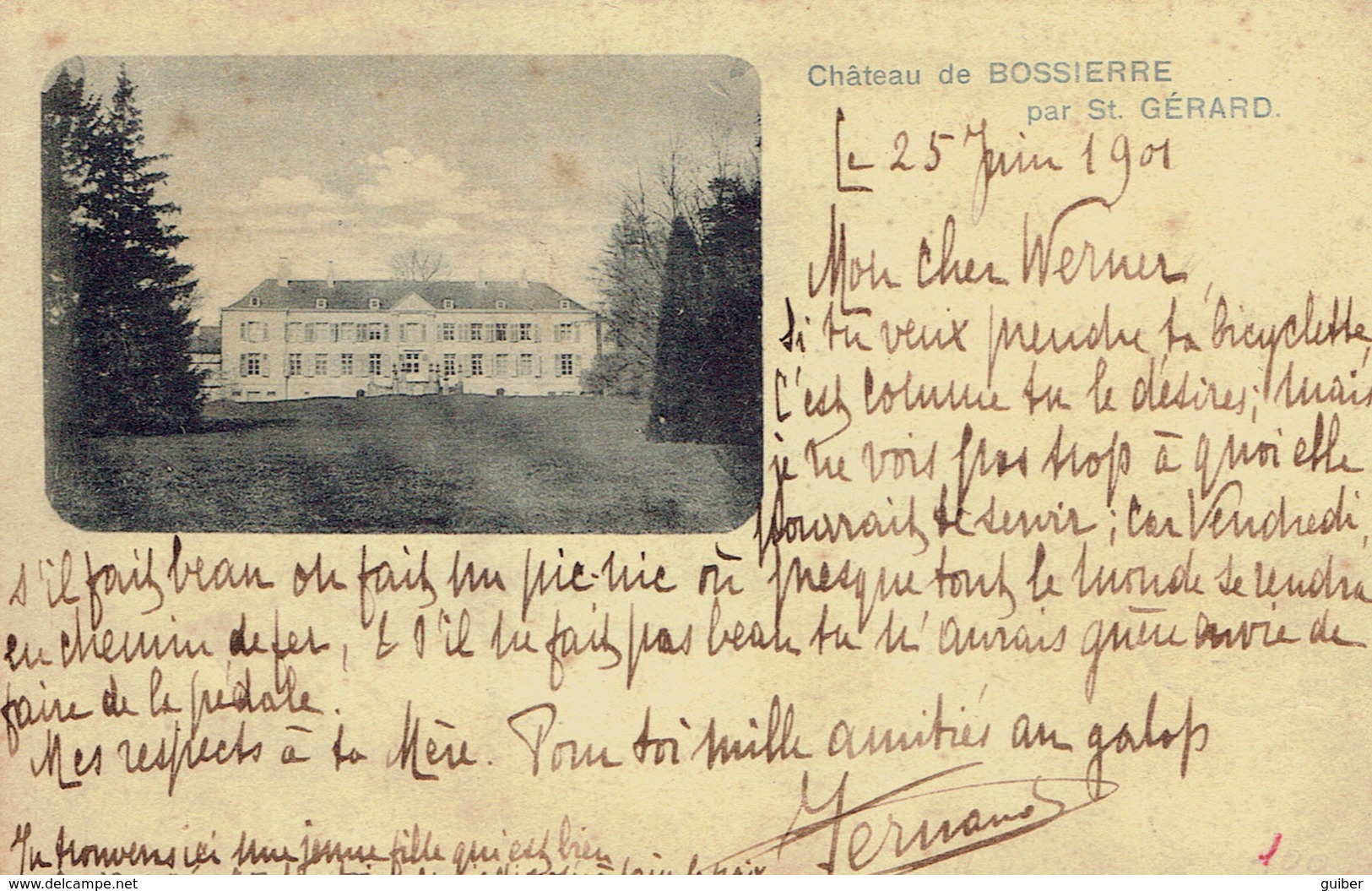 Chateau De Bossiere Par Saint Gerard  Precurseur 1901 - Namur