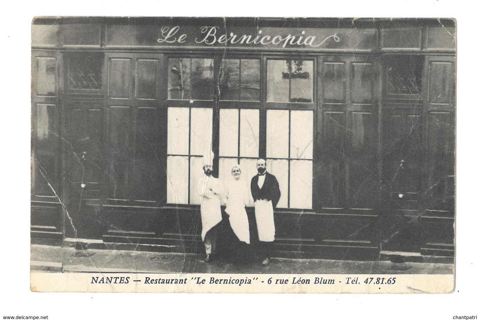 Nantes - Restaurant " Le Bernicopia " - 6 Rue Léon Blum - Tel. 47.81.65 - 498 - Nantes