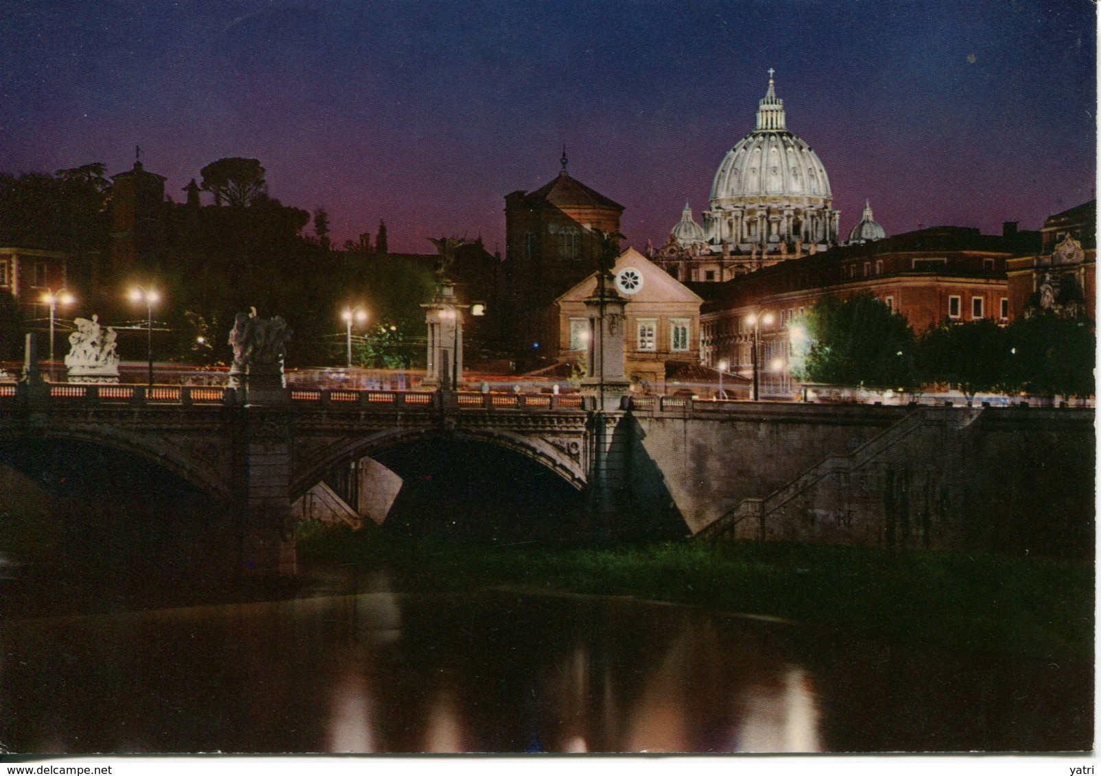 Roma - Lungotevere Di Notte - Viaggiata In Busta - Fiume Tevere