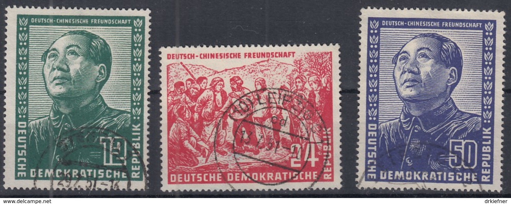 DDR  286-288, Gestempelt, Deutsch-chinesische Freudschaft 1951 - Used Stamps