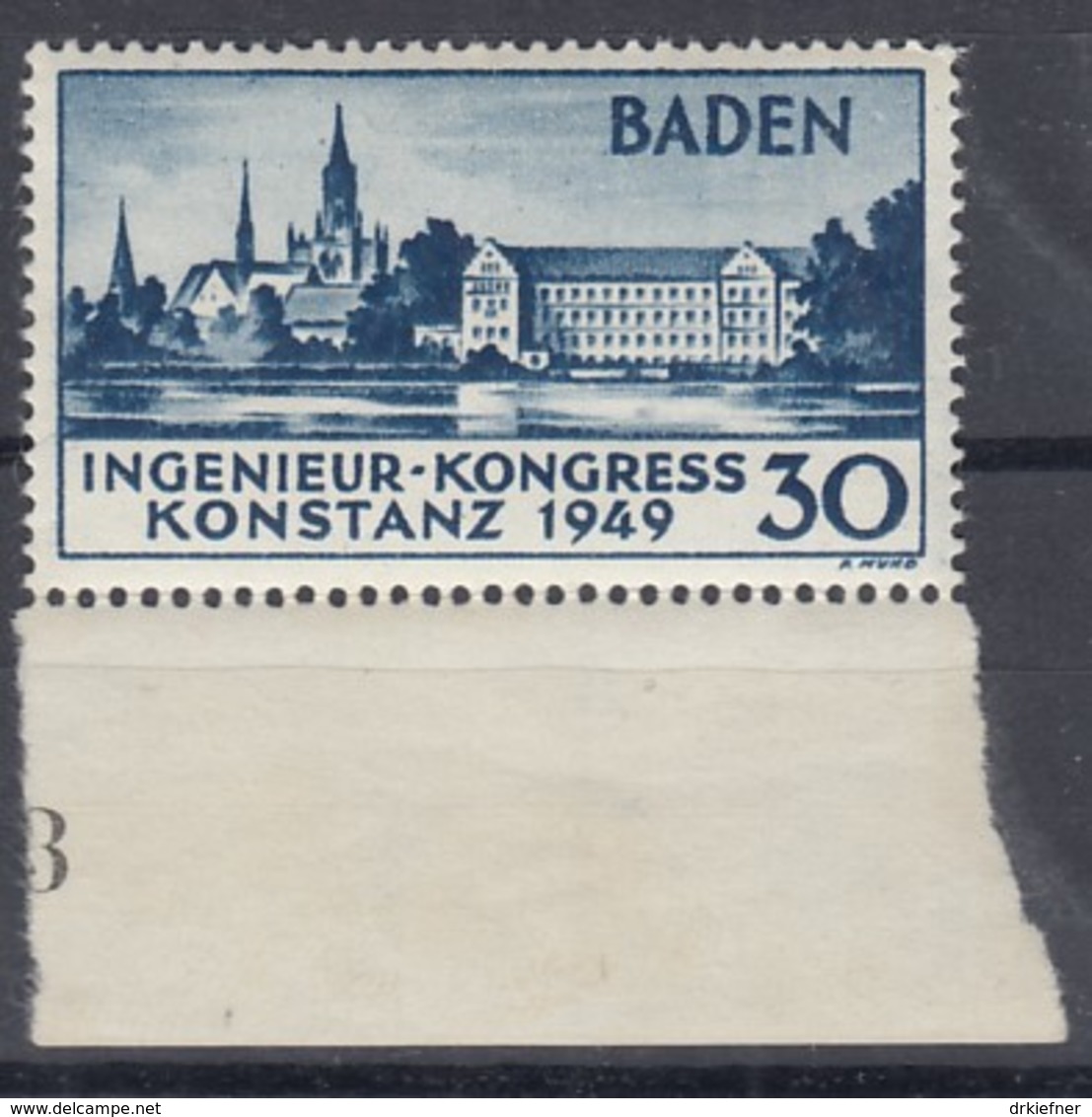FranzZone BADEN 46 I, Postfrisch **, Ingenieurkongress Konstanz 1949 - Altri & Non Classificati