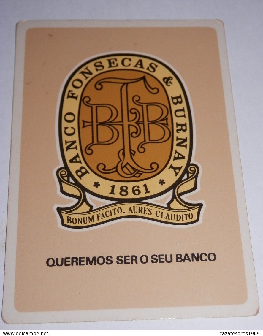 PETIT  CALENDRIER DE LE BANQUE  FONSECA & BURNAY  - 1983 - Petit Format : 1981-90