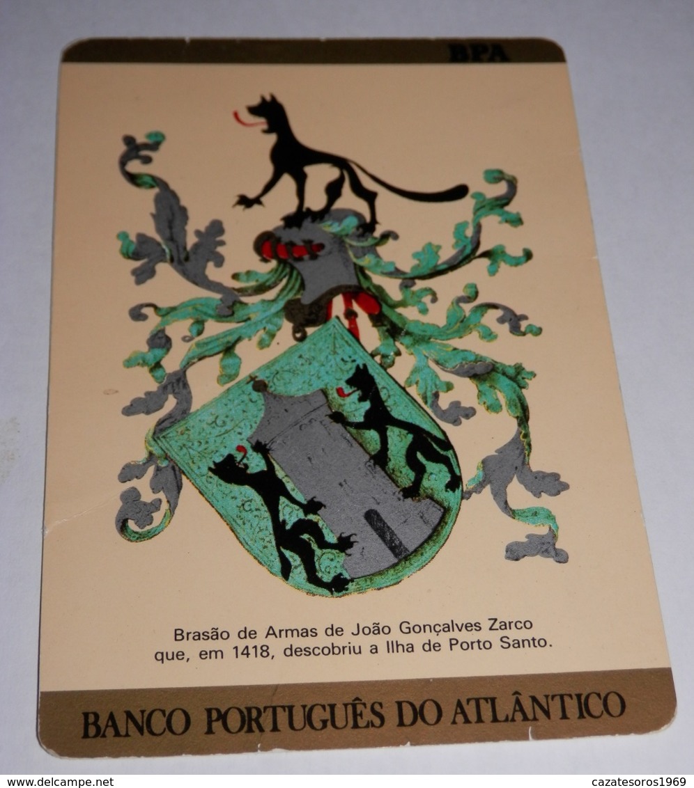 PETIT  CALENDRIER DE LE BANQUE PORTUGUES DO ATLANTICO- 1989 - Petit Format : 1981-90