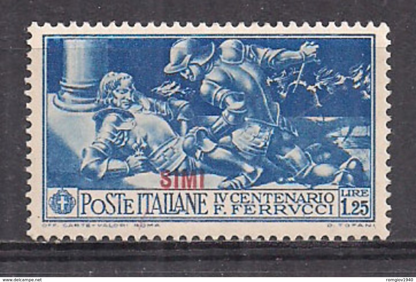 COLONIE ITALIANE 1930 EGEO - SIMI FERRUCCI SASS. 15 MLH  VF - Egeo (Simi)