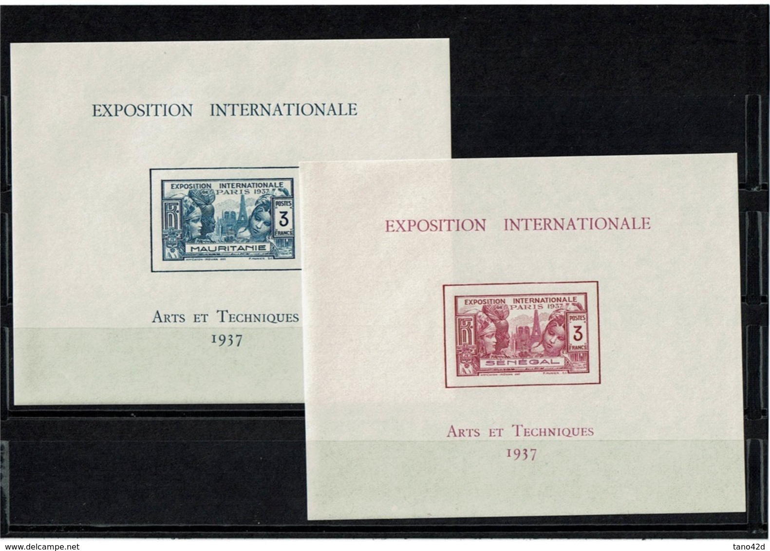 CTN62/DIV - GRANDES SERIES COLONIALES -EXPO INT.LE 1937 24 BF ** TTB COTE EUR 630 - 1937 Exposition Internationale De Paris