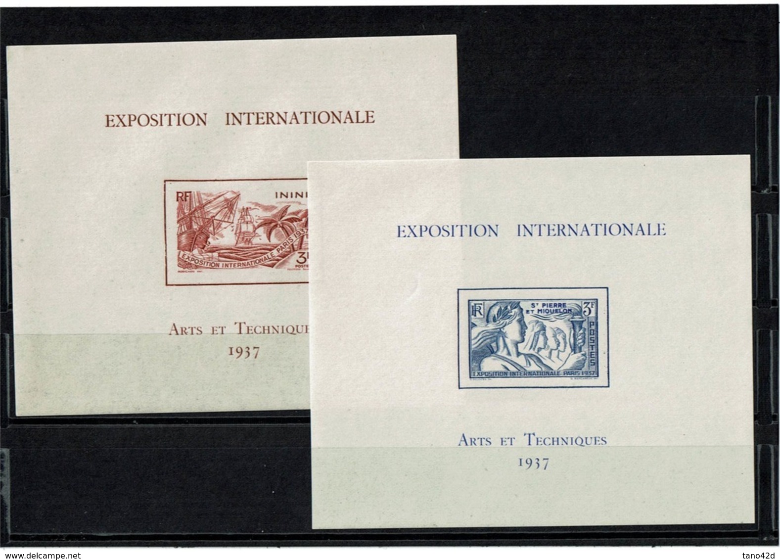 CTN62/DIV - GRANDES SERIES COLONIALES -EXPO INT.LE 1937 24 BF ** TTB COTE EUR 630