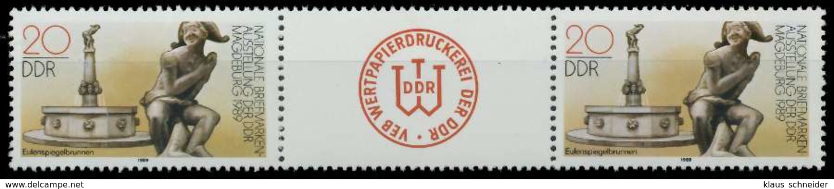 DDR ZUSAMMENDRUCK Nr 3265ZW Postfrisch 3ER STR SB61F92 - Se-Tenant