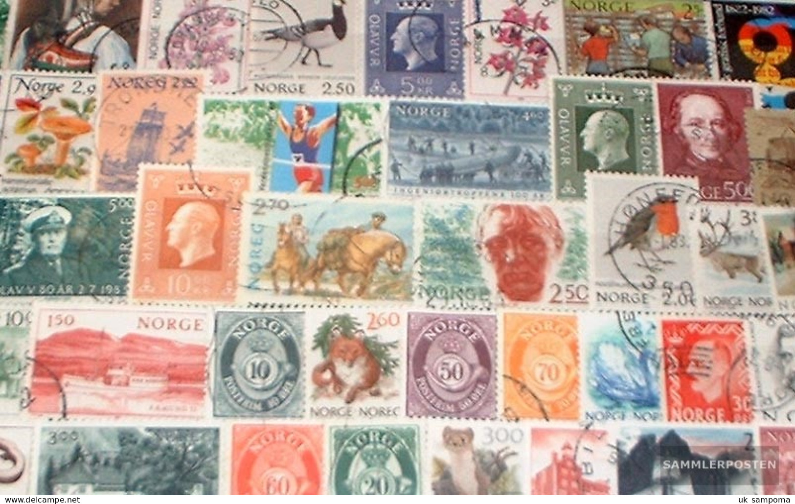 Norway 50 Different Stamps - Verzamelingen