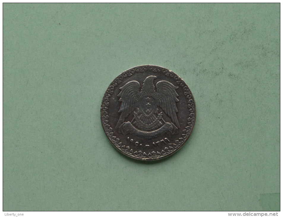 1950 / 1369 - 1 Lira / KM 85 ( Silver / Uncleaned - For Grade, Please See Photo ) ! - Syrië