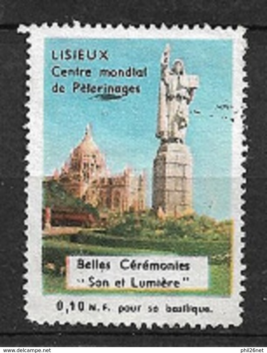 France Vignette Lisieux Pélérinage  Son Et Lumière     Neuf (* ) B/  TB   - Tourism (Labels)