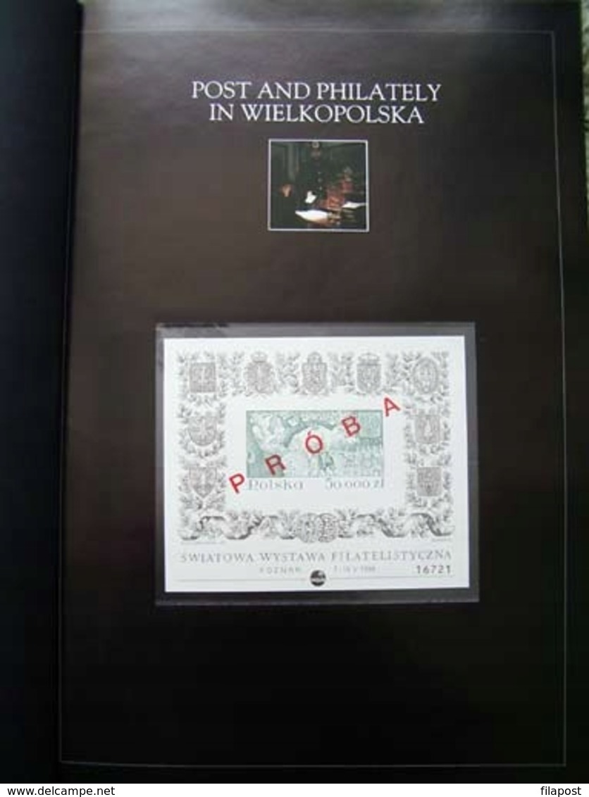 1993 Poland Beautifully  Richly Illustrated English-language Album "Post And Philately In Wielkopolska" Hard Cover - Filatelia E Historia De Correos