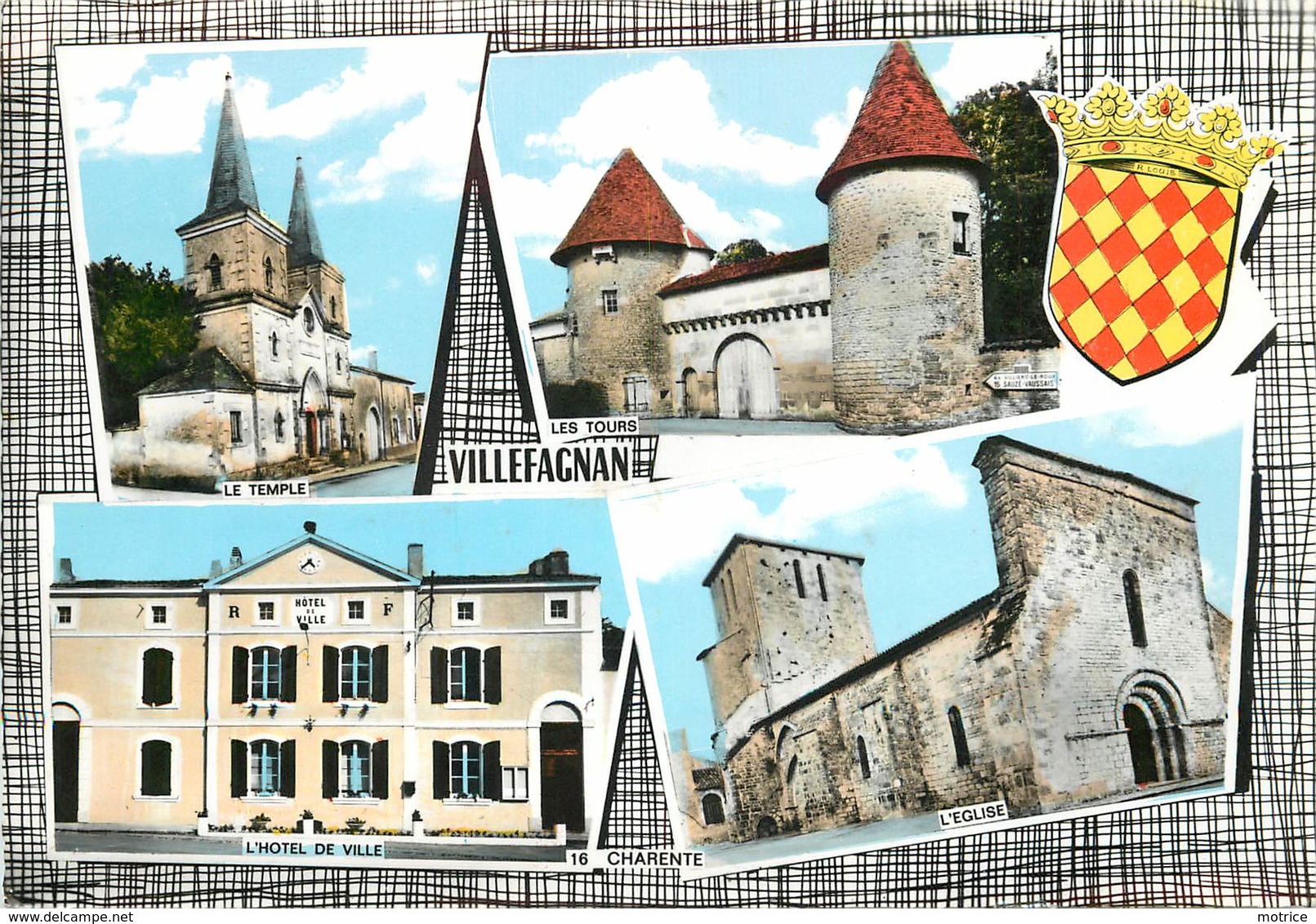 VILLEFAGNAN - Carte Multi-vues. - Villefagnan