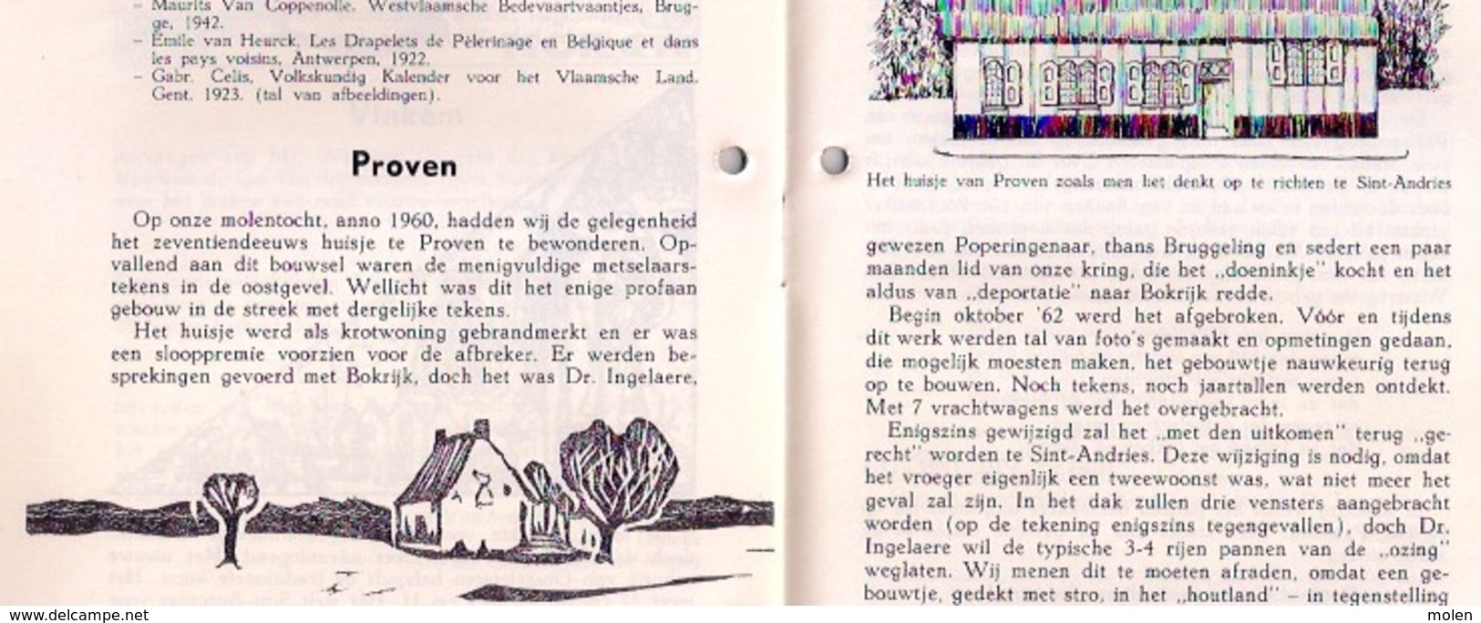 ©1963 VINKEM Veurne OOSTVLETEREN Vleteren PROVEN Poperinge Nr 2 HEEMKUNDIGE KRING BACHTEN DE KUPE De Westhoek Z353-8 - Veurne