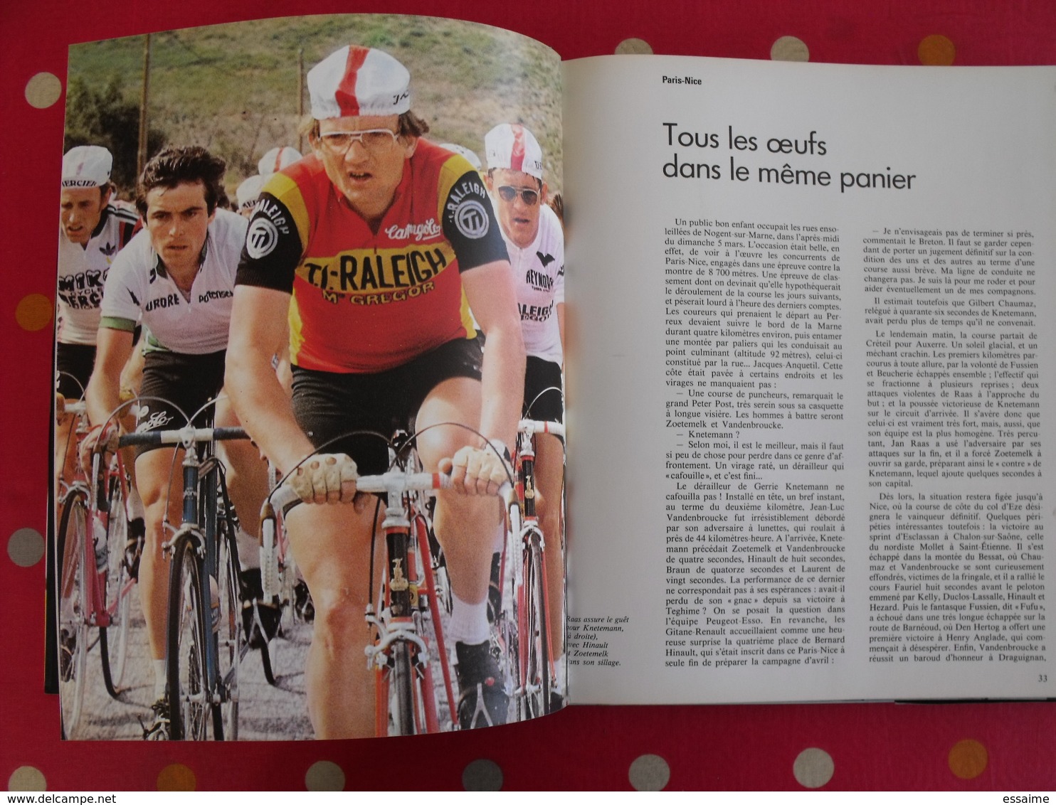 l'année du cyclisme 1978. Pierre Chany. hinault bernaudeau thévenet laurent maertens van impe sercu moser raas